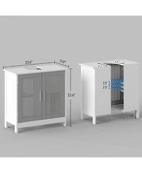 Busdays Under Sink Pedestal Storage Bathroom Cabinet