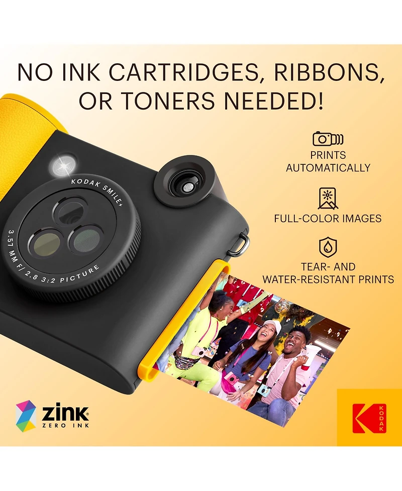Kodak Smile+ 2-in-1 Instant Camera and Bluetooth Printer Starter Bundle Case