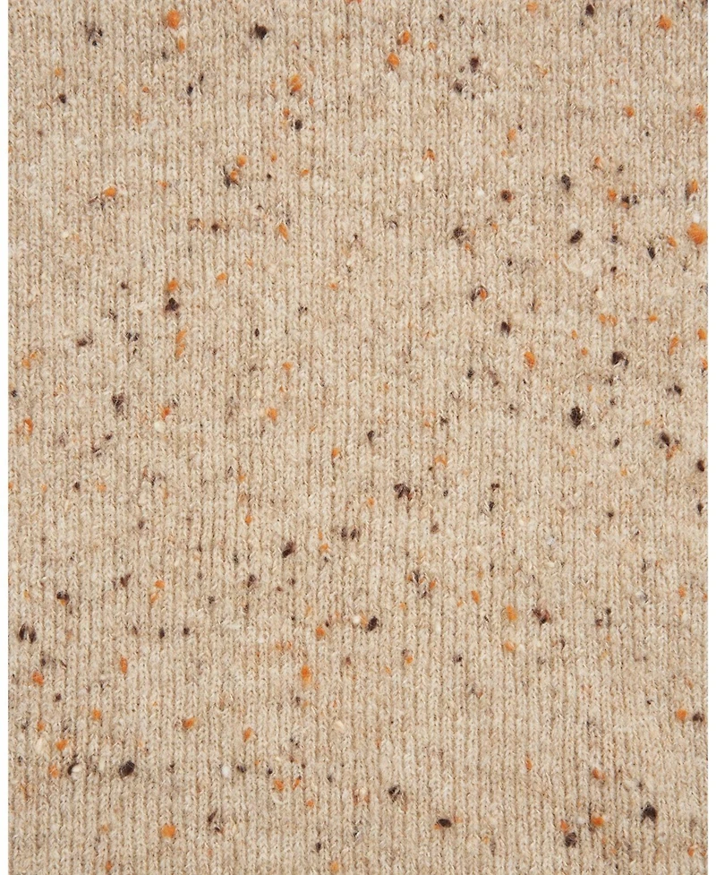 Fable England Women's Taupe Knitted Scarf