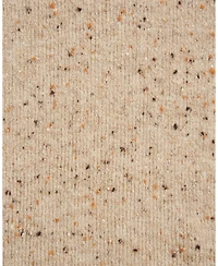 Fable England Women's Taupe Knitted Scarf