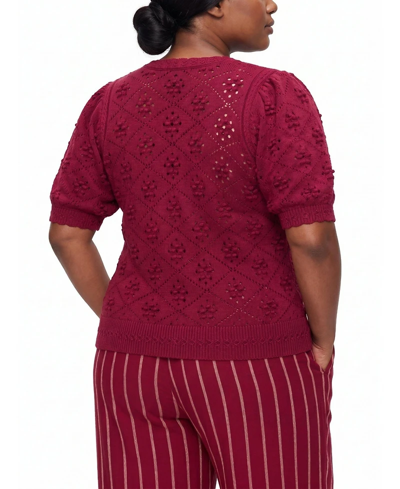 Torrid Plus Belle Isle Scallop Edge Cardigan