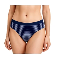Lands' End Women's Bikini Brief Cotton Comfort Seamless Basics 3 Pack Panties