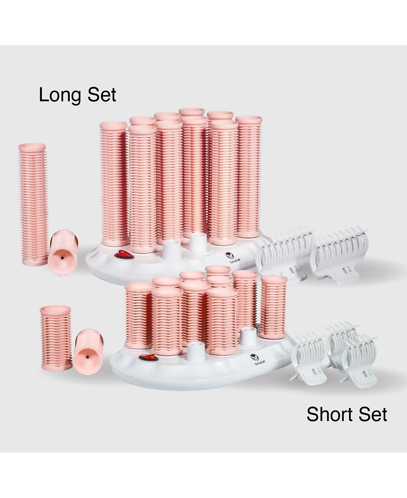 Calista Ion Long Hot Rollers and Claw Clips Set