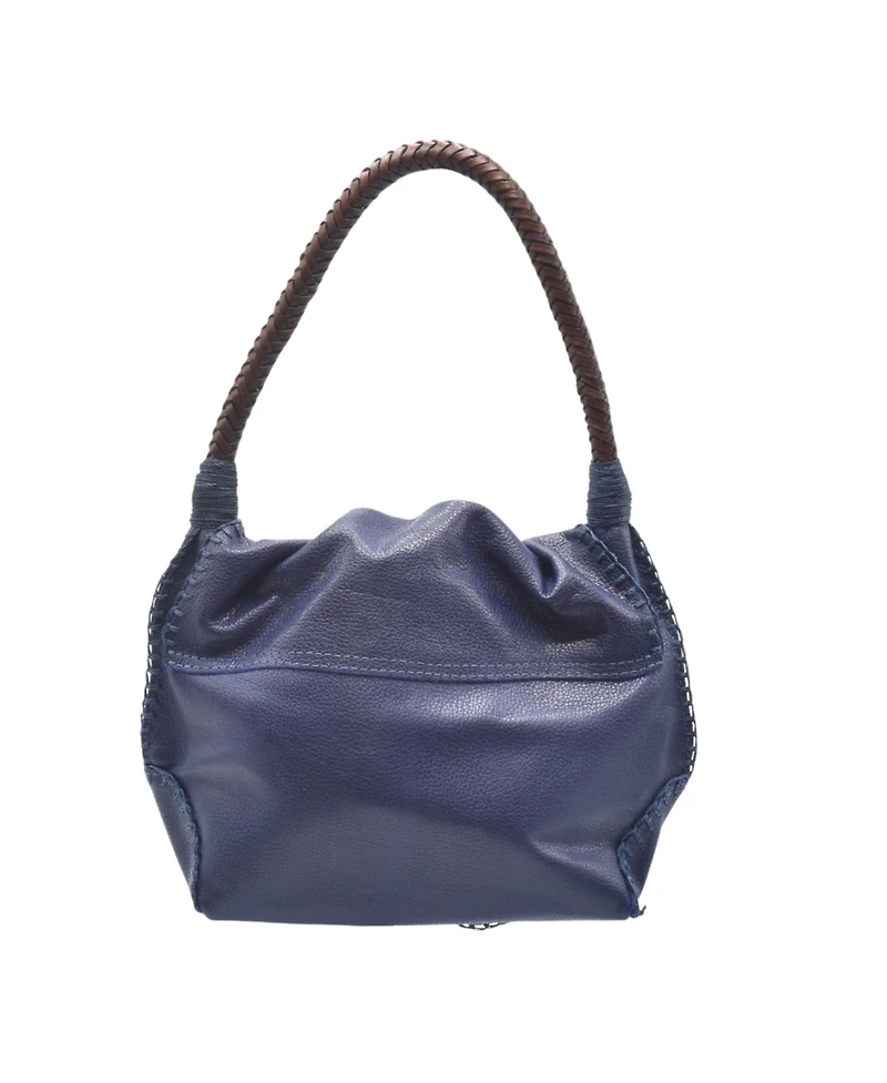 Carlos Falchi Shoulder Butterfly Leather Bag
