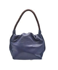 Carlos Falchi Shoulder Butterfly Leather Bag