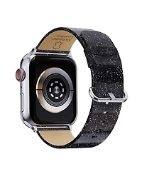 Waloo 2 Pack Leather Bling & Shiny Brilliance Replacement Band for Apple Watch