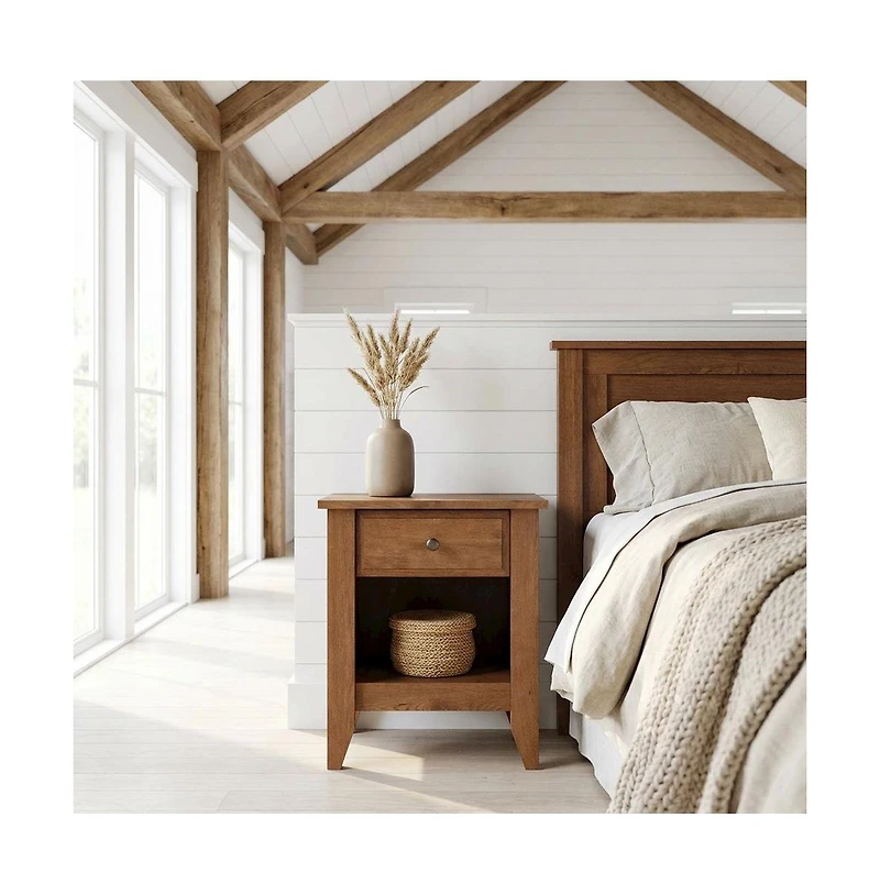 Starlight Canyon Home Night Stand with Coastal Cottage and Transitional Style