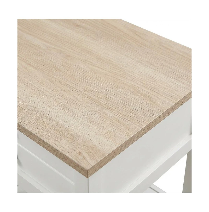 Starlight Canyon Home Soft Finish Nightstand with Coastal Cottage and Modern Farmhouse Style