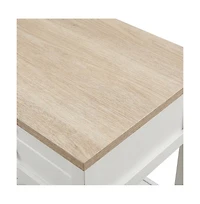 Starlight Canyon Home Soft Finish Nightstand with Coastal Cottage and Modern Farmhouse Style