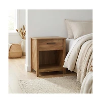 Starlight Canyon Home Bohemian Style Nightstand with Sindoori Mango Finish in Modern Farmhouse Look