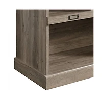 Starlight Canyon Home Salt oak finish bookcase with modern farmhouse and industrial style, rectangle