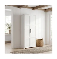 Starlight Canyon Home White Finish Storage Cabinet With Spacious Interior And Modern Design