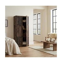 Starlight Canyon Home Rustic Brown Storage Cabinet With Pine Finish, Rectangular Design