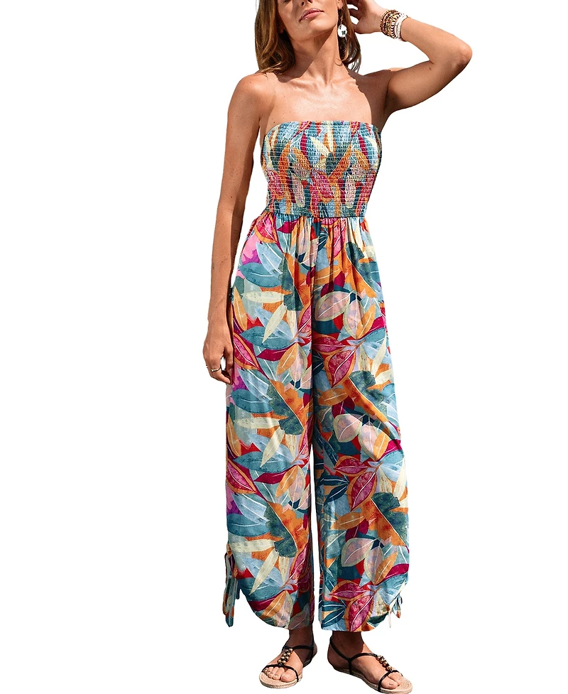 Cupshe Women's Paradise Found Tropical Jumpsuit