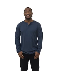 Epic Fits Men's Standard Long Sleeve Henley, 6-Pack