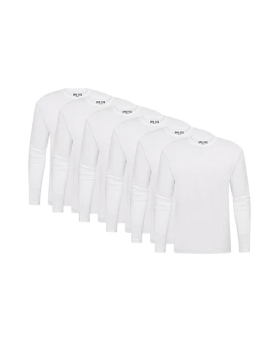 Epic Fits Men's Long Sleeve Crew Neck, 6-Pack