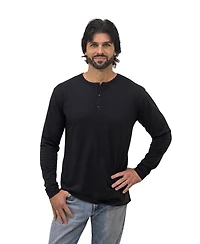Epic Fits Men's Long Sleeve Henley, 6-Pack