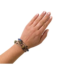 Uncommon Goods Tumbled Ocean Spiral Bracelet