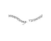 Genevive Elegant White Gold Plated 5MM Round Cz Tennis Necklace
