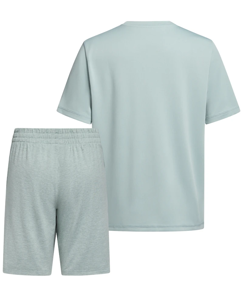 adidas Boys' 8-16 Short-Sleeve T-Shirt and Shorts, 2-Piece Set