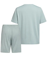 adidas Boys' 8-16 Short-Sleeve T-Shirt and Shorts, 2-Piece Set