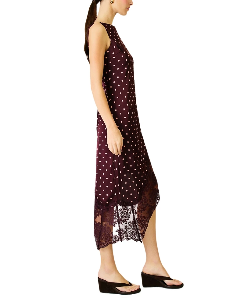 Line & Dot Women's Raye Polka Asymmetric Dress
