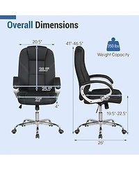 Slickblue High Back Ergonomic Office Chair with Padded Arm Support