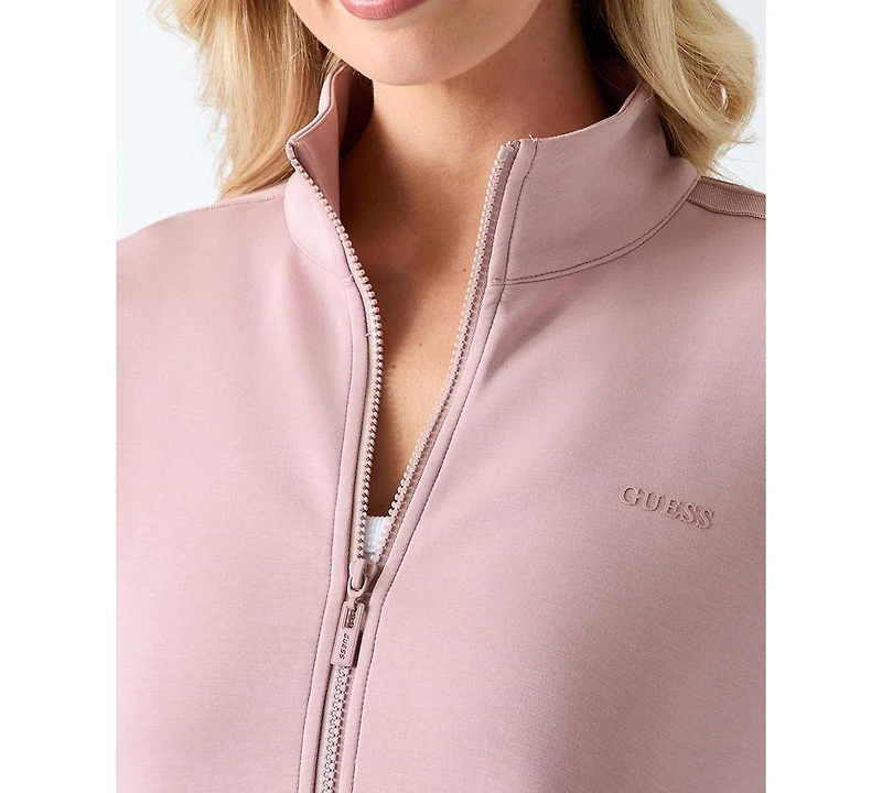 Guess Women's Lyra High-Neck Full-Zip Sweatshirt