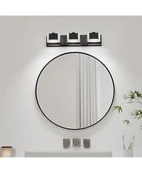 Midola 3 Lights Modern Vanity Light Up and Down Led Vanity Light Fixtures Bathroom Wall Light Over Mirror 6000K