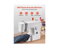 Yobtop Diy Tool Kit, Sewing Machine. Portable Electric Sewing Machine, 18 Stitch Applications, Automatic Needle Threader,Free Arm Mode,Foot Pedal