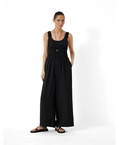 Hush Women's Wrenna Gathered Straps Airflow Jumpsuit