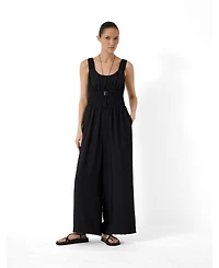 Hush Women's Wrenna Gathered Straps Airflow Jumpsuit