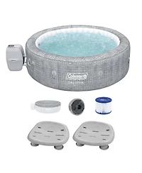 Bestway Coleman Sicily AirJet Inflatable Round Hot Tub with SaluSpa Seat