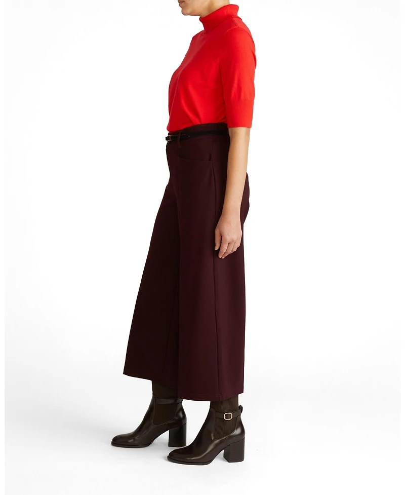 Universal Standard Plus Cropped Wide Leg Ponte Pants