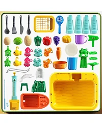 Gnuadz Water Table Kitchen Sink Pump Fishing Sensory Play Kids Toy