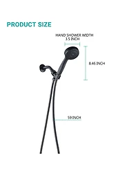 Phying 5 Mode Adjustable Handheld Shower Head High Pressure Shower Head With Flexible Hose Multipurpose Bathroom Shower Fixture