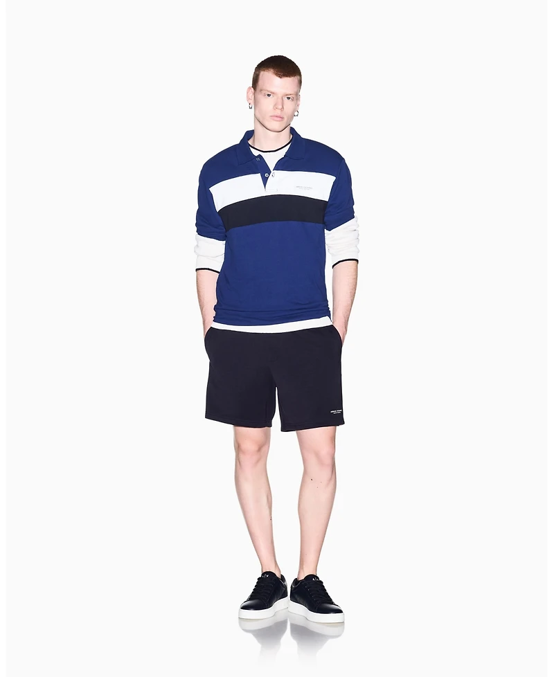 A|X Armani Exchange Men's Pique Color Block Polo Shirt