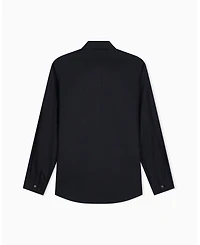 A|X Armani Exchange Men's Cotton Jacquard All Over Logo Woven Shirt