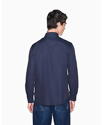 A|X Armani Exchange Men's Cotton Jacquard Woven Shirt