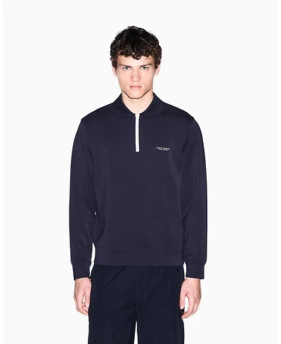A|X Armani Exchange Men's Modal Polo Sweatshirt