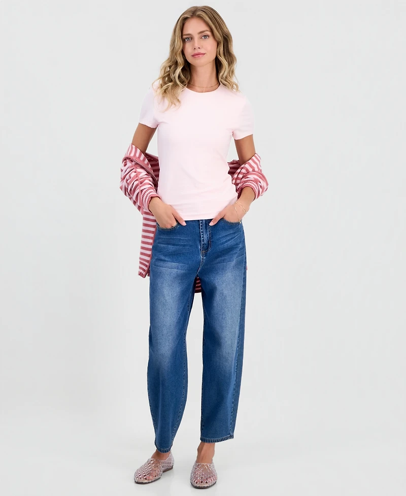Hippie Rose Juniors' Crewneck Short-Sleeve T-Shirt