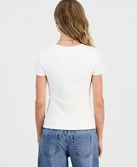 Hippie Rose Juniors' Crewneck Short-Sleeve T-Shirt