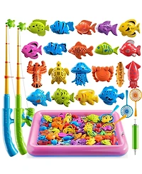 Gnuadz Fishing Game Toy Magnetic Pole Pool Water Play Kids Gift