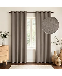 Linen Slub Blackout Grommet Pair (2 Panels