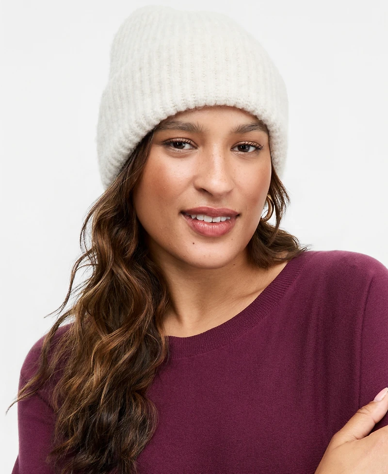 I.n.c. International Concepts Women's Classic Rib-Knit Beanie, Macy's Exclusive