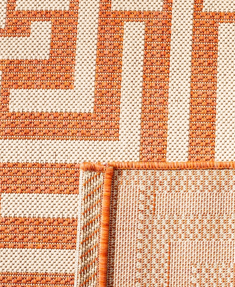 Safavieh Courtyard CY6937 Terracotta and Cream 5'3" x 7'7" Outdoor Area Rug
