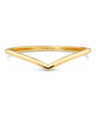 Devata Chevron Ring in 14K Gold