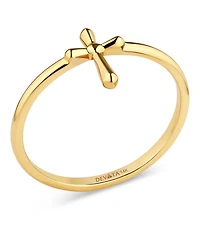Devata Cross Ring 14K Gold