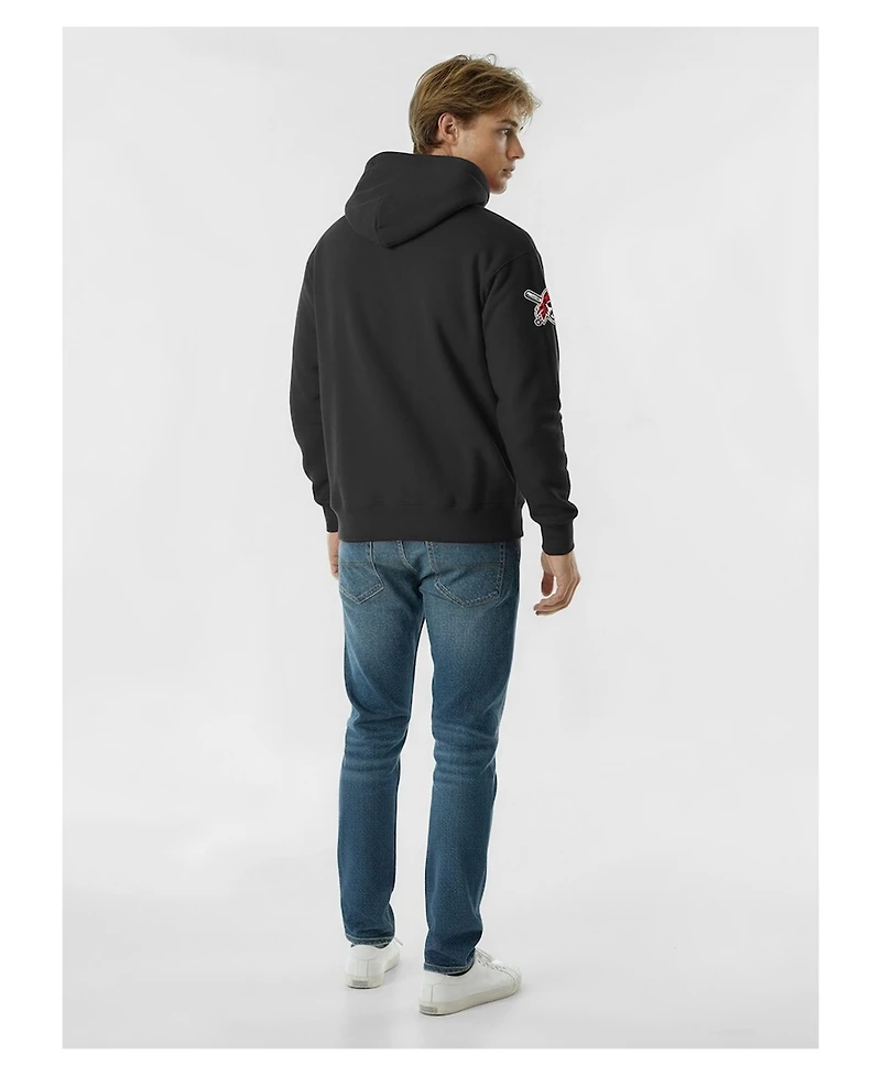 Champion Men's Black Pittsburgh Pirates Reverse Weave Chenille Hoodie