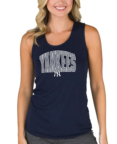 Concepts Sport Women's Navy New York Yankees Marathon Racerback Tank Top